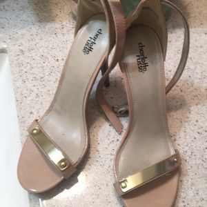 Cream colored Charlotte Russe hills. Size 9